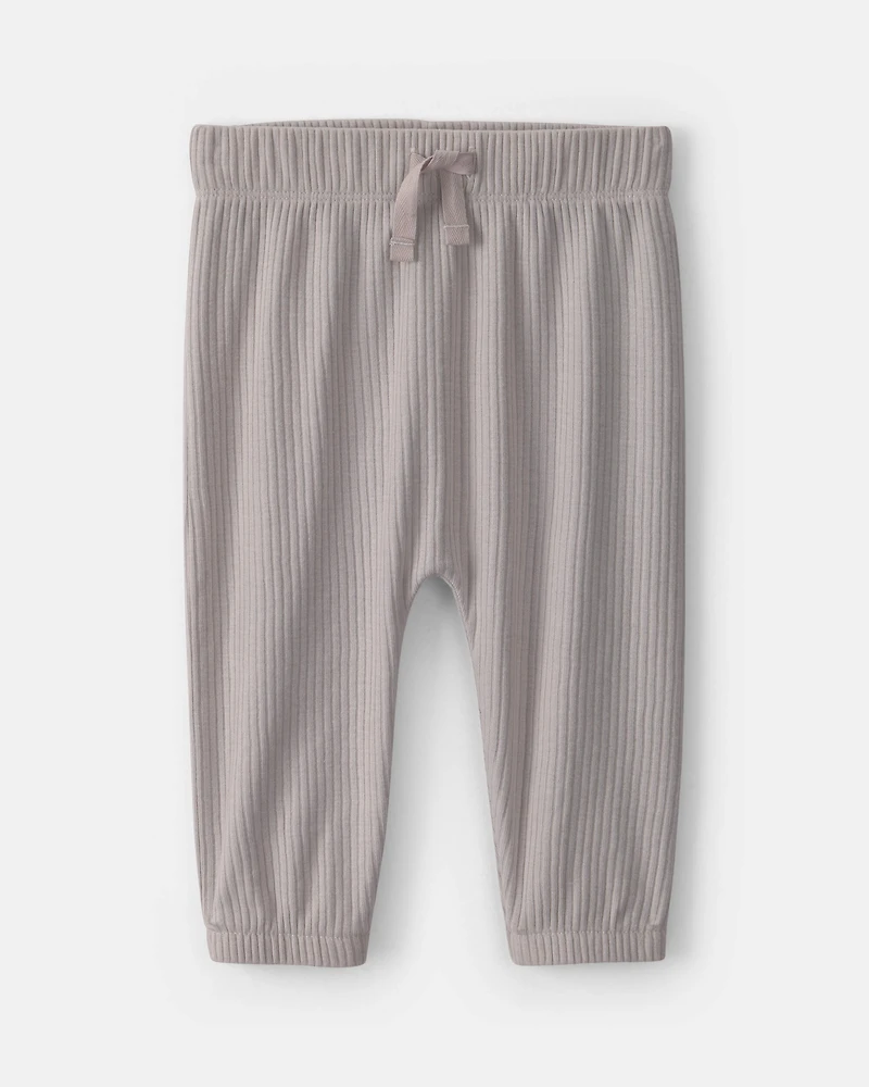 Baby 4-Piece Elephant Long-Sleeve Bodysuit & Pant Set - Grey