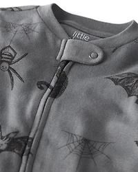 Baby Organic Cotton Sleep & Play Pyjamas Spooky Creatures Print