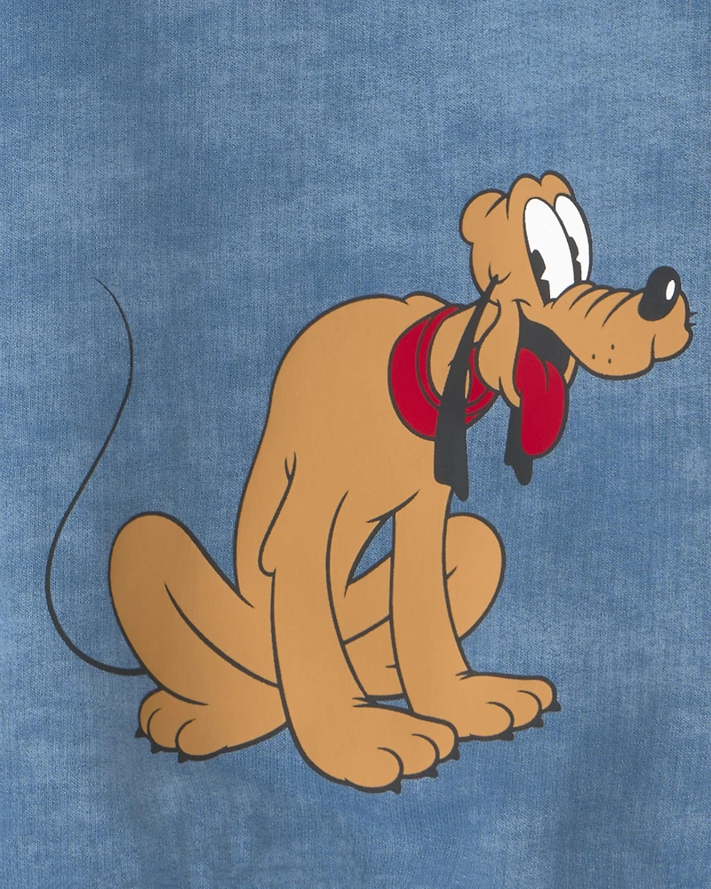 Toddler 2-Piece Disney© Mickey Mouse French Terry Top & Short Set - Blue