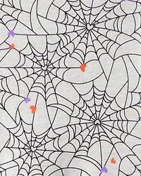 Girls Halloween Spiderwebs Long-Sleeve Dress