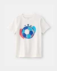 Toddler Soccer Graphic Tee - Ivory