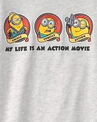 Kids Despicable Me Minions Graphic Tee - Grey