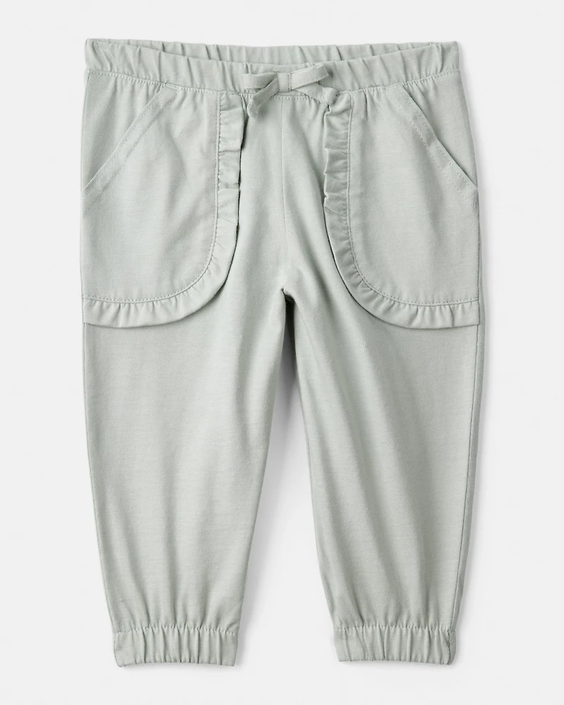 Baby Girl 2-Piece Butterfly Bodysuit & Pant Set - Green/White