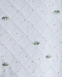 Baby Boy Dinosaur Print Long-Sleeve Jumpsuit - Blue