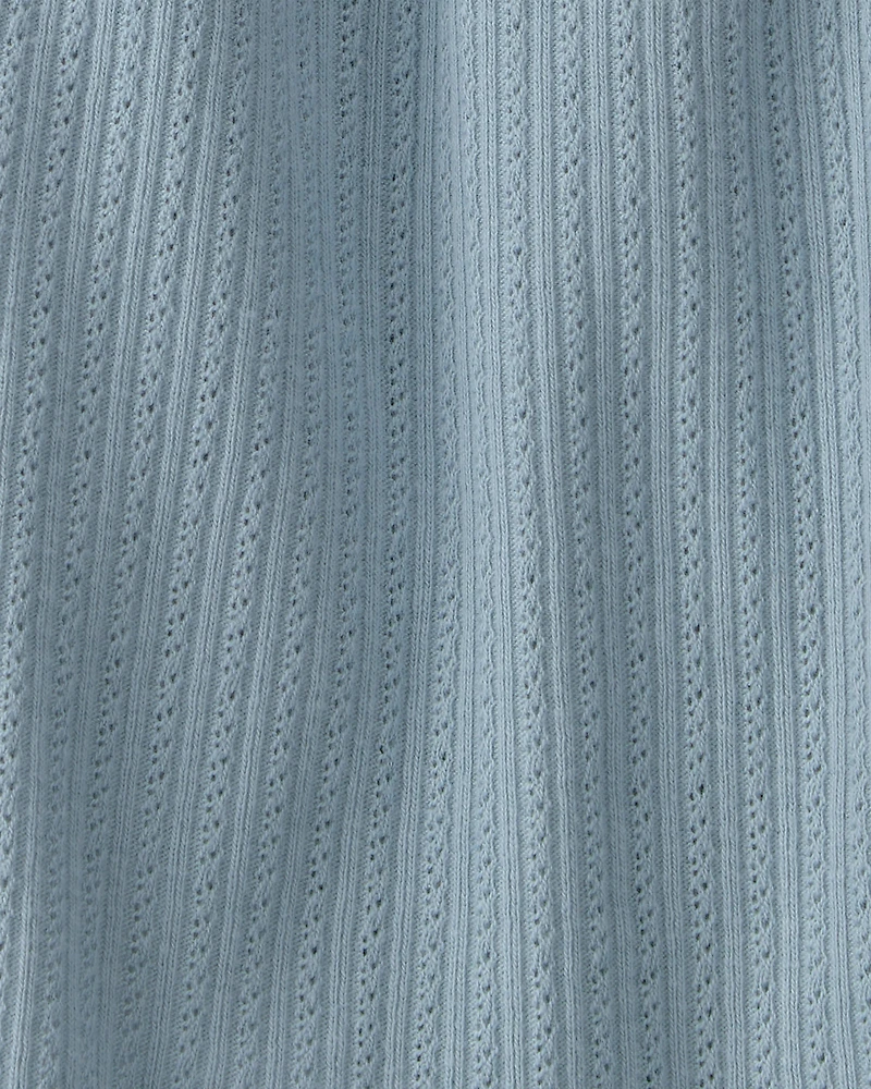 Baby Girl Pointelle Bodysuit Dress Made with Organic Cotton