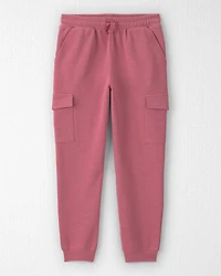 Girls Organic Cotton French Terry Cargo Pants