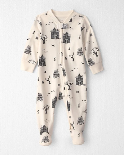 Baby Organic Cotton Sleeper Spooky Village