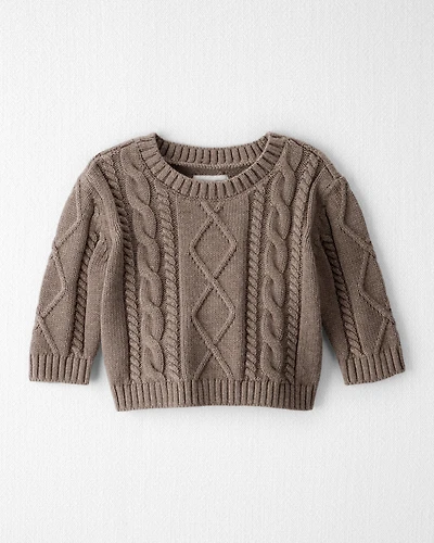 Baby Organic Cotton Cable Knit Sweater