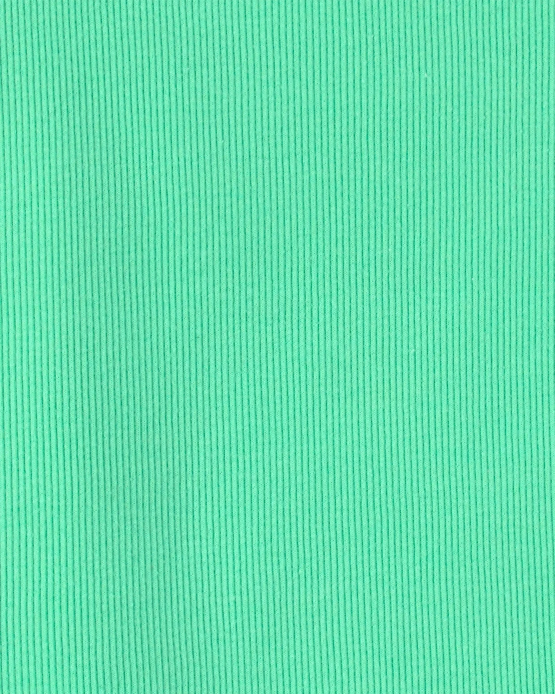 Girls Rib Tank Top - Green