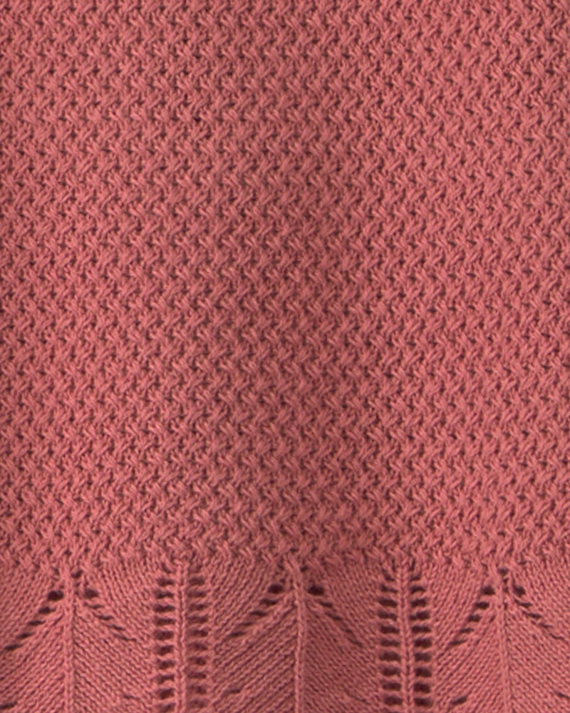 Girls 2-Piece Organic Cotton Knit Top & Short Set