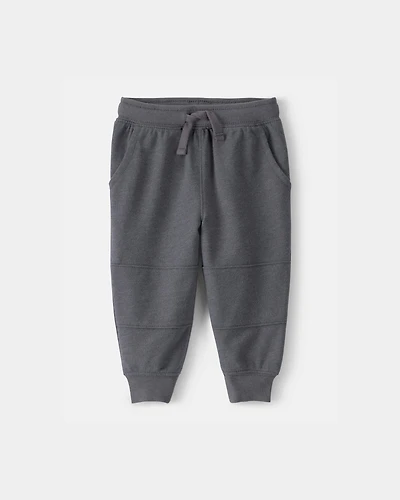 Baby Boy French Terry Joggers - Grey