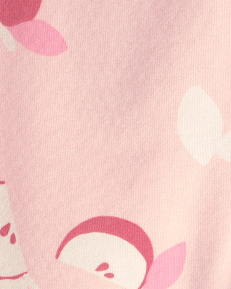 Baby Girl Apple Pull-On Stretch Leggings - Pink