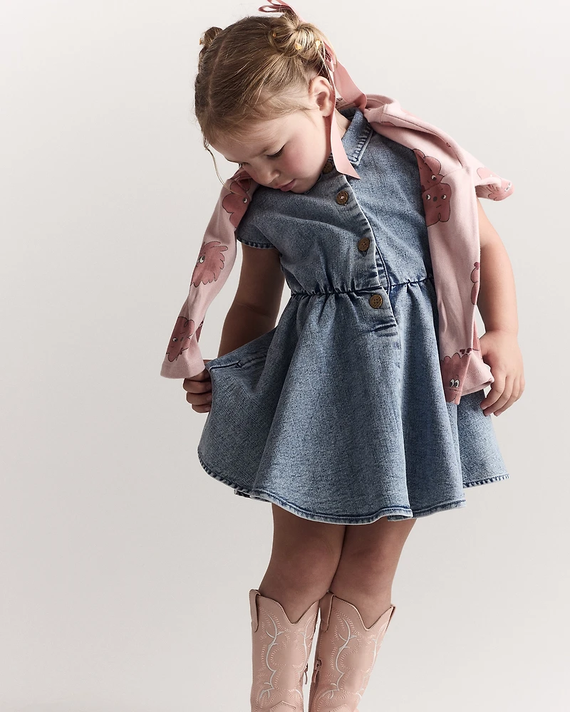 Toddler Girl Avenue Twirl™ Dress Denim - Blue