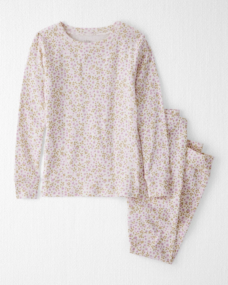 Kid Organic Cotton Pyjamas Enchanted Floral Print
