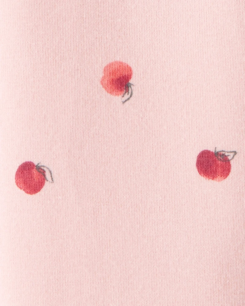 Toddler Girl Apple Print Leggings