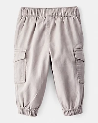 Baby Boy Cotton Fashion Cargo Pants - Grey