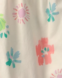 Girls Floral Tank Top - Cream