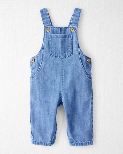 Baby Organic Cotton Chambray Overalls