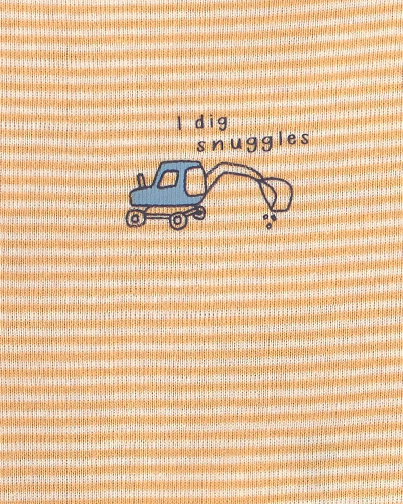 Baby Boy 3-Piece Construction Bodysuit & Pant Set - Yellow/Grey/Ivory