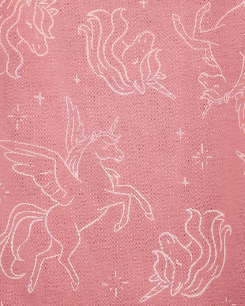 Girls 2-Pack Unicorn Nightgowns - Pink