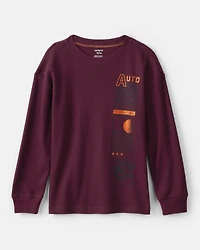 Boys Racing Long-Sleeve Graphic Tee - Red