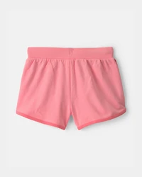 Girls 'No Plans' French Terry Shorts - Pink