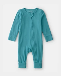 Baby PurelySoft 2-Way Zip Sleep & Play Pajamas - Blue