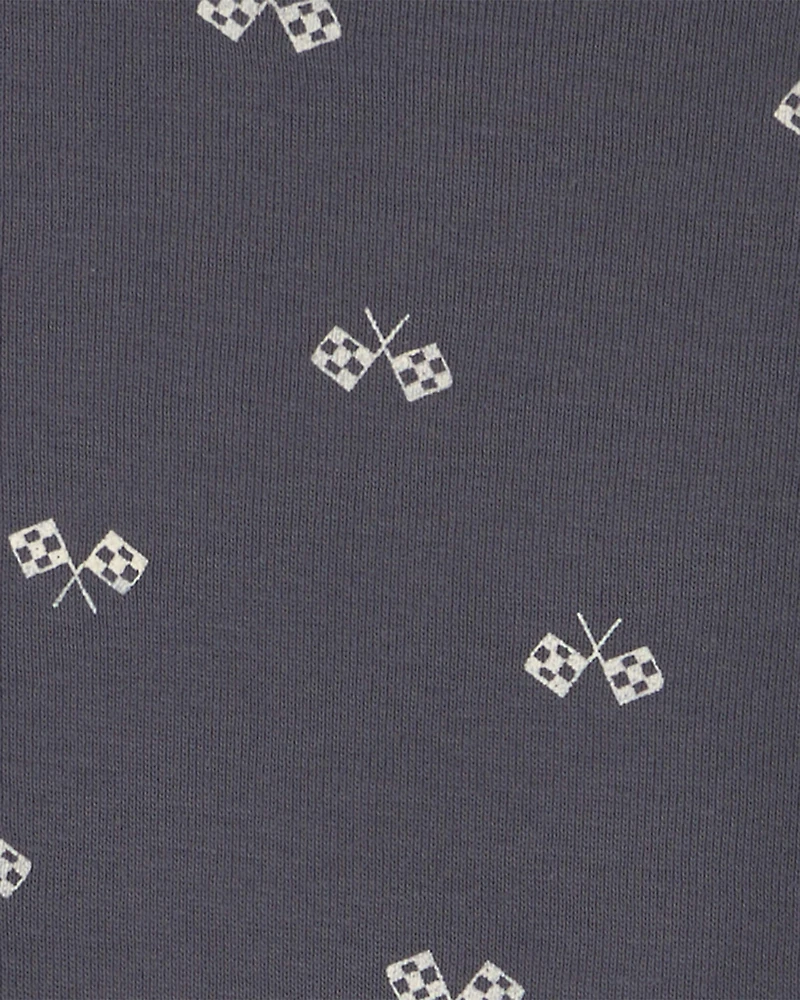 Baby Boy 4-Pack Race Car Long-Sleeve Bodysuits