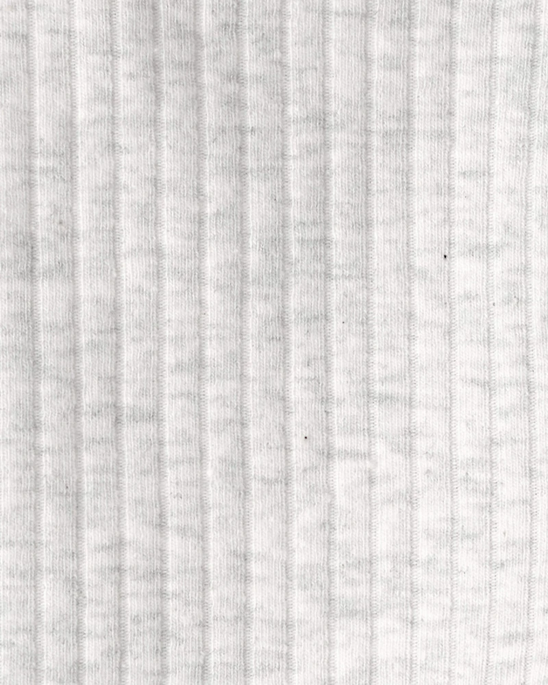 Toddler Girl Rib Bike Shorts - Grey