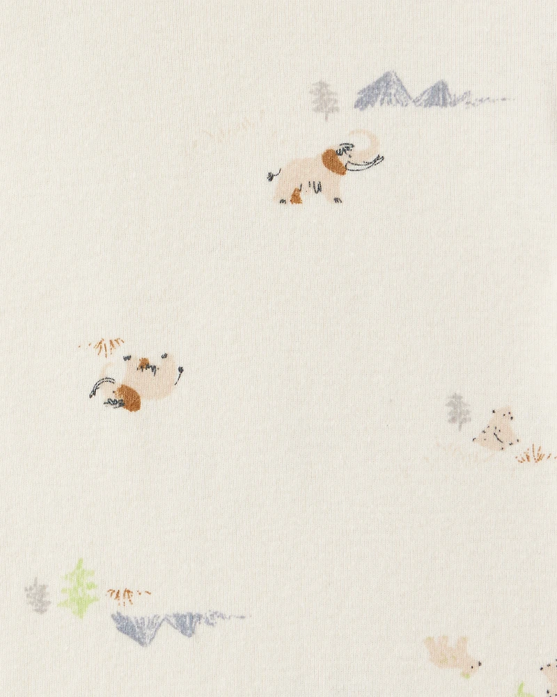 Baby Boy 2-Piece Print Velour Jacket Outfit Set - Navy