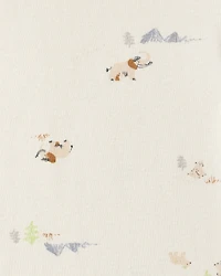 Baby Boy 2-Piece Print Velour Jacket Outfit Set - Navy