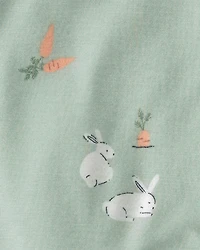 Baby 2-Piece Bunny Long-Sleeve Top & Pant Set - Green