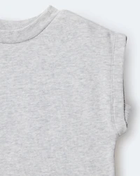 Toddler Girl Dolman-Sleeve Miriam Tee - Heather Grey