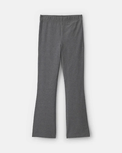 Girls Pull-On Stretch Flare Leggings - Grey