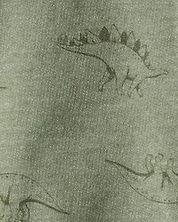 Baby Boy Dinosaur French Terry Jogger - Green