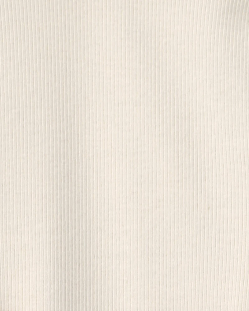 Girls 2-Pack Organic Cotton Ribbed Mock Neck Tops