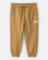 Toddler Boy French Terry Joggers - Brown