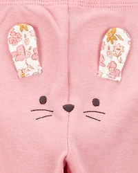 Baby Girl 3-Piece Floral Mouse Little Character Set