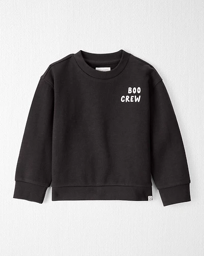 Toddler Organic Cotton 'Boo Crew' French Terry Sweatshirt