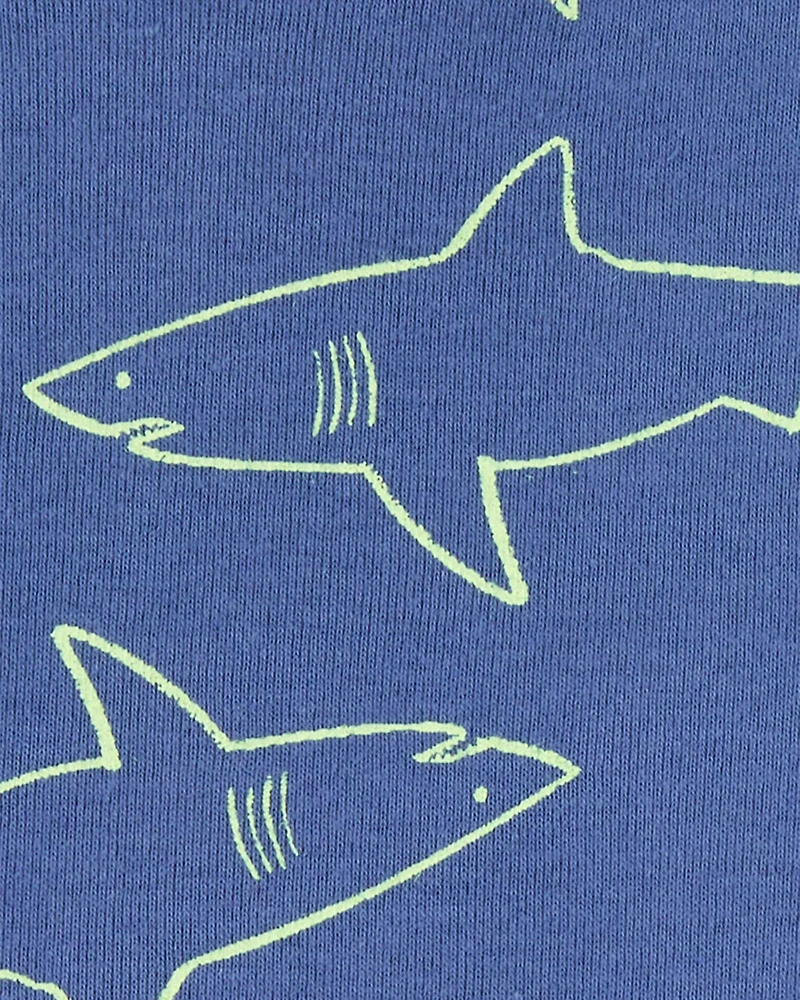Toddler 4-Piece Shark Surfboard 100% Snug Fit Cotton Pyjamas