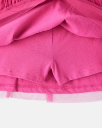 Toddler Girl Smile French Terry Long-Sleeve Top & Skirt Set