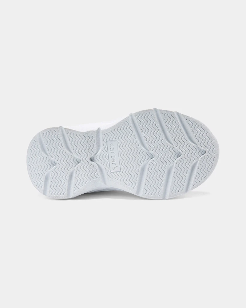 Toddler Girl Metallic Sneakers  - Silver
