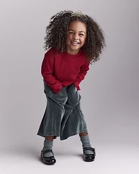 Toddler Girl Mock Neck Long-Sleeve Top - Red