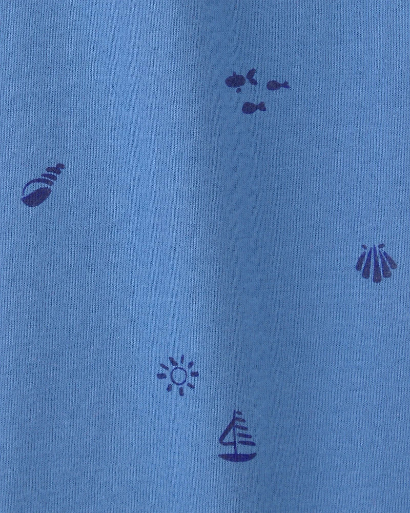 Baby Girl 5-Pack Beach Multipack Bodysuits - Red/White/Blue