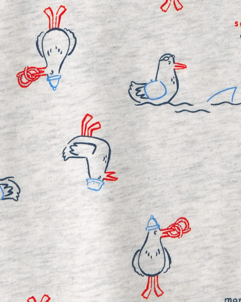 Toddler Pelican T-Shirt - Grey