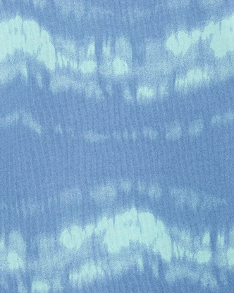 Boys Tie-Dye Cotton-Blend Tee - Blue