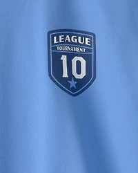 Kids 'Soccer Club' Active Graphic Tee - Blue