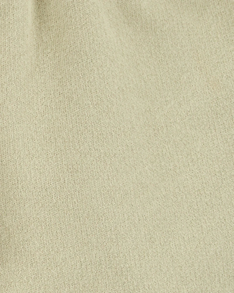 Baby Pull-On French Terry Shorts - Olive