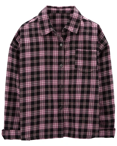 Kid Boxy Fit Button-Front Shirt