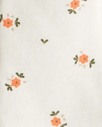 Baby Girl 3-Piece Floral French Terry Long-Sleeve Bodysuit & Pant Set - White